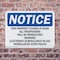 Signmission This Property Closes At Dusk All Trespassers OSHA Notice Sign, Plastic, 10in W x 7in L, 2PK OS-2PACK-NS-P-710-L-18646 - alternate 6